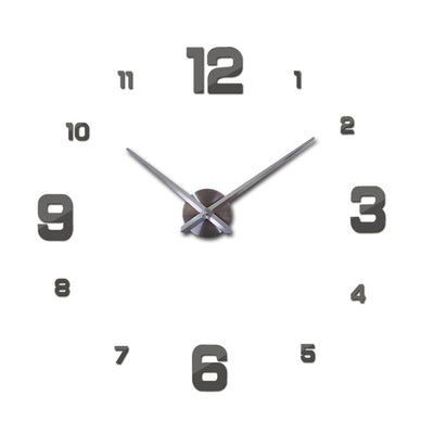 Hot Sale New Wall Clock Clocks Watch Stickers Diy 3d Acrylic Mirror Home Decoration Quartz Balcony/courtyard Needle europe